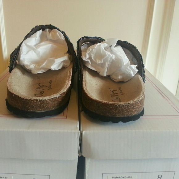 Olivia 9 Glam Cork Thong Sandals - Picture 3 of 5